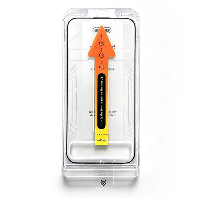 Folie de protectie Ecran OEM Dust Free Easy Fit pentru Apple iPhone 18 Pro / 17 Pro, Sticla Securizata, Full Glue, Neagra