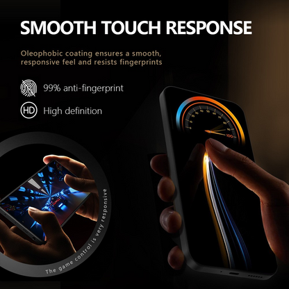 Folie de protectie Ecran Privacy Lereach pentru Xiaomi 17T Pro, Sticla Securizata, Full Glue, Set 2 bucati