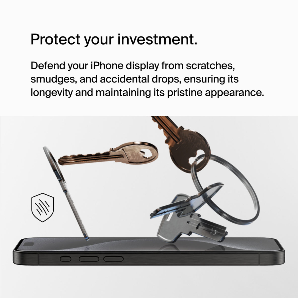 Folie de protectie Ecran Belkin ScreenForce UltraGlass 2 pentru Apple iPhone 15 Pro Max, Sticla Securizata, Full Glue OVA134zz