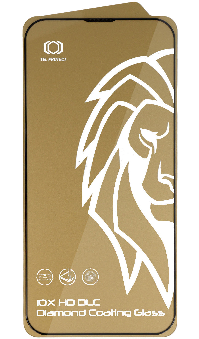 Folie de protectie Ecran Tel Protect 10X HD DLC Diamond Coating pentru Apple iPhone 18 Pro / 17 Pro, Sticla Securizata, Full Glue, Neagra