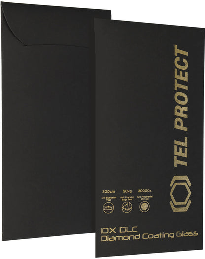 Folie de protectie Ecran Tel Protect 10X HD DLC Diamond Coating pentru Apple iPhone 18 Pro Max / 17 Pro Max, Sticla Securizata, Full Glue, Neagra