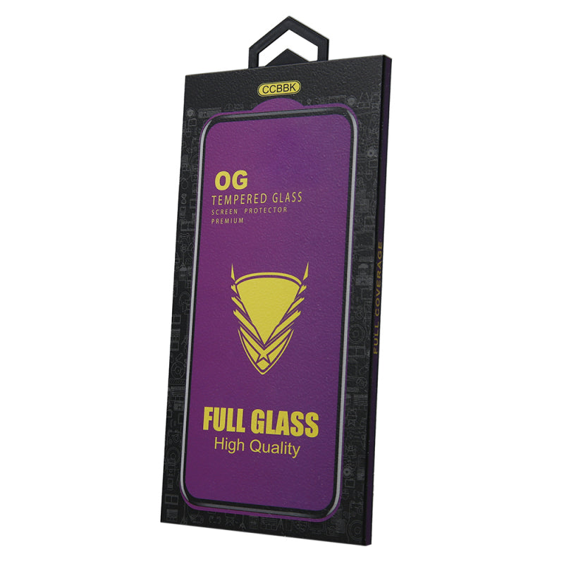 Folie de protectie Ecran OEM OG Premium pentru Samsung Galaxy S21 5G G991, Sticla Securizata, Full Glue, Neagra