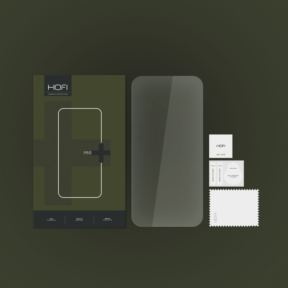 Folie de protectie Ecran HOFI PRO+ pentru Apple iPhone 15 Pro, Sticla Securizata, Full Glue, 2.5D