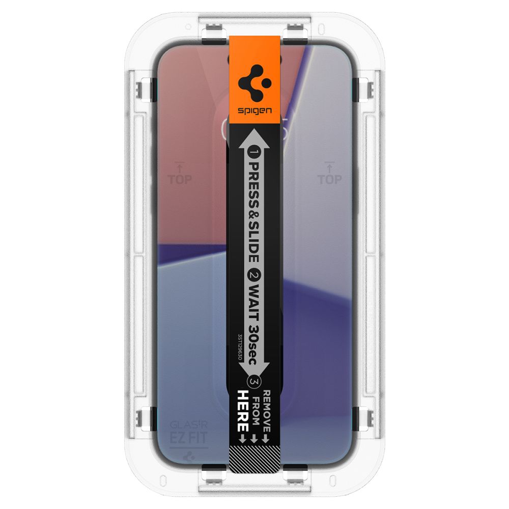 Folie de protectie Ecran Privacy Spigen EZ FIT pentru Apple iPhone 15, Sticla Securizata, Full Glue, 2.5D AGL07121