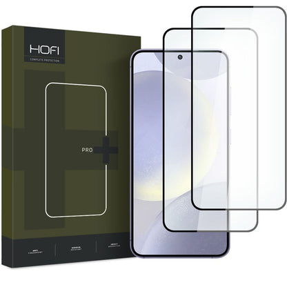 HOFI Glass PRO+ Screen Protector do Samsung Galaxy S24+ S926, szkło ochronne, pełne klejenie, zestaw 2 sztuk, 2.5D, czarny 