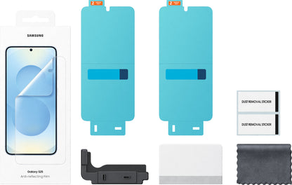 Folie de protectie Ecran Anti-reflecting pentru Samsung Galaxy S25 S931, Plastic, Set 2 bucati EF-US931CTEGWW