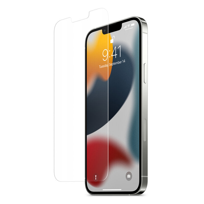 Folie de protectie Ecran Spigen GlastR EZ FIT pentru Apple iPhone 17e / 16e / 14 / 13 Pro, Sticla Securizata, Full Glue, Set 2 bucati AGL03385
