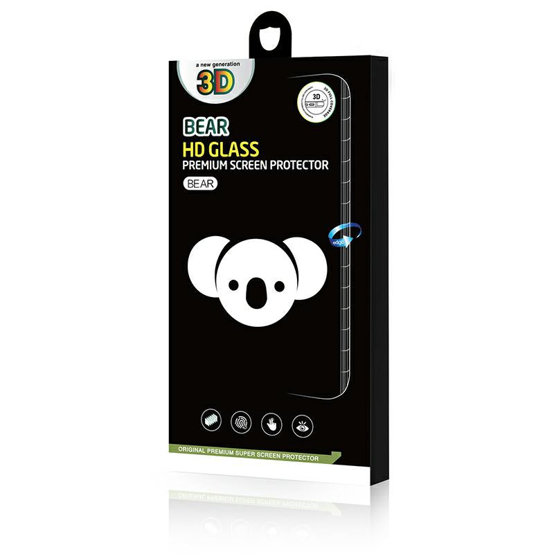 Folie de protectie Ecran Bear HD pentru Samsung Galaxy S25 S931, Sticla Securizata, Full Glue, Neagra