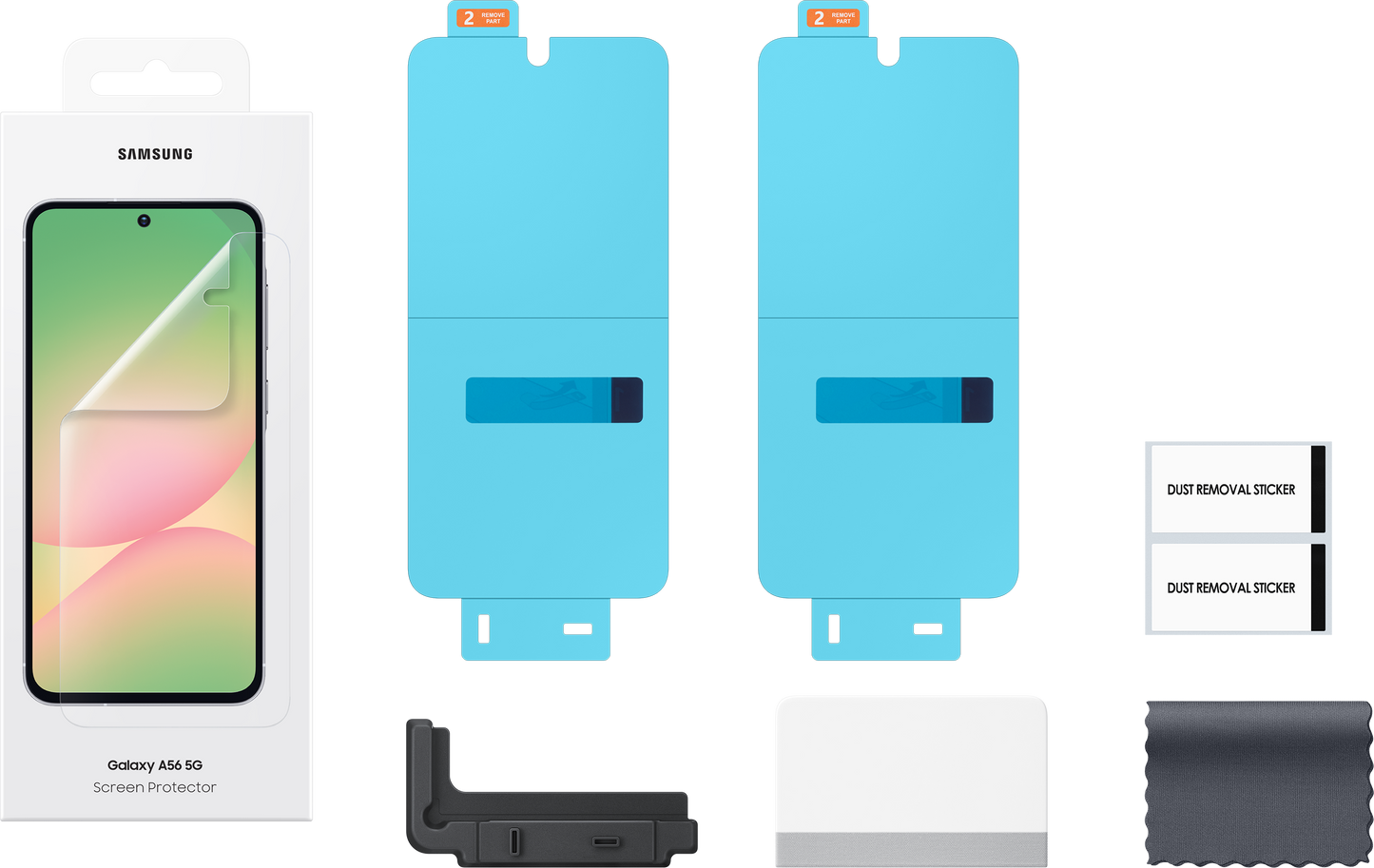 Folie de protectie Ecran pentru Samsung Galaxy A56 A566, Plastic, Set 2 bucati EF-UA566CTEGWW