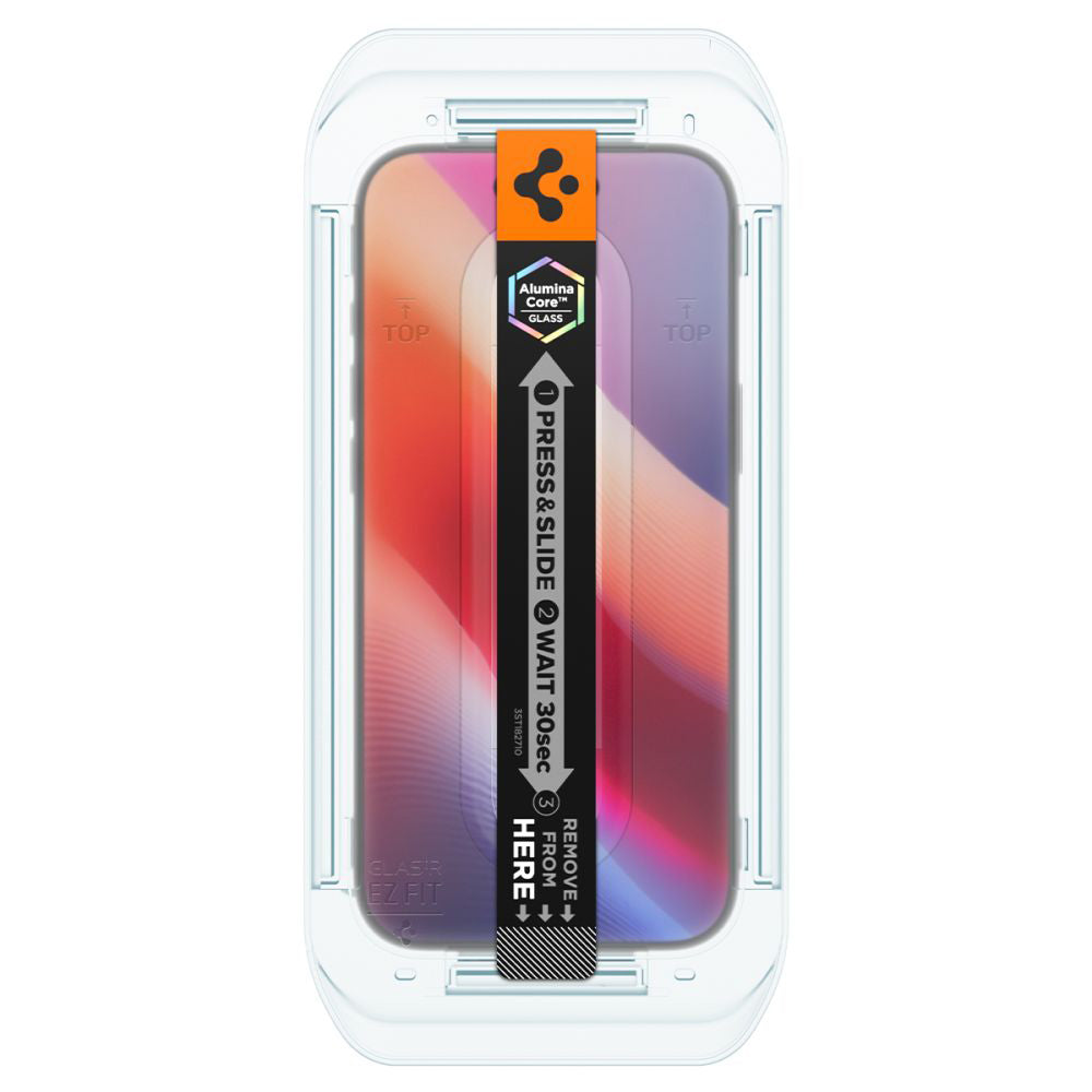 Folie de protectie Ecran Privacy Spigen GlastR EZ FIT pentru Apple iPhone 17 Air, Sticla Securizata, Full Glue, Set 2 bucati AGL09862