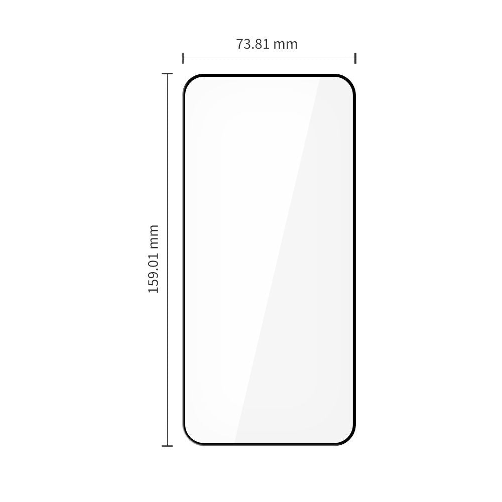 Folie de protectie Ecran Tech-Protect FIT+ pentru Xiaomi Redmi Note 15 Pro 5G, Sticla Securizata, Full Glue, Set 2 bucati, 2.5D, Neagra