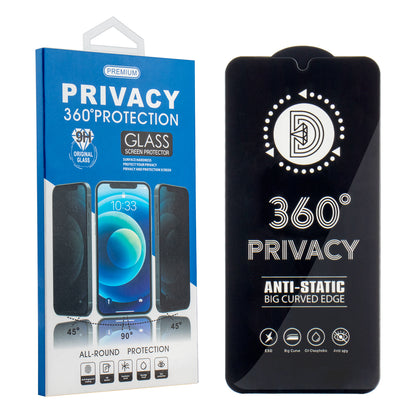 Folie de protectie Ecran Privacy OEM 360 pentru Apple iPhone 17 / 16 Pro, Sticla Securizata, Full Glue