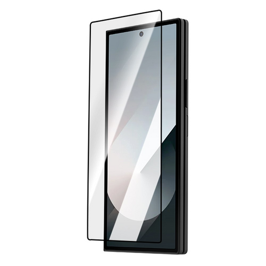Folie de protectie Ecran Exterior Lereach pentru Samsung Galaxy Z Fold8 Ultra F976 / Z Fold7 F966, Sticla Securizata, Full Glue, Neagra