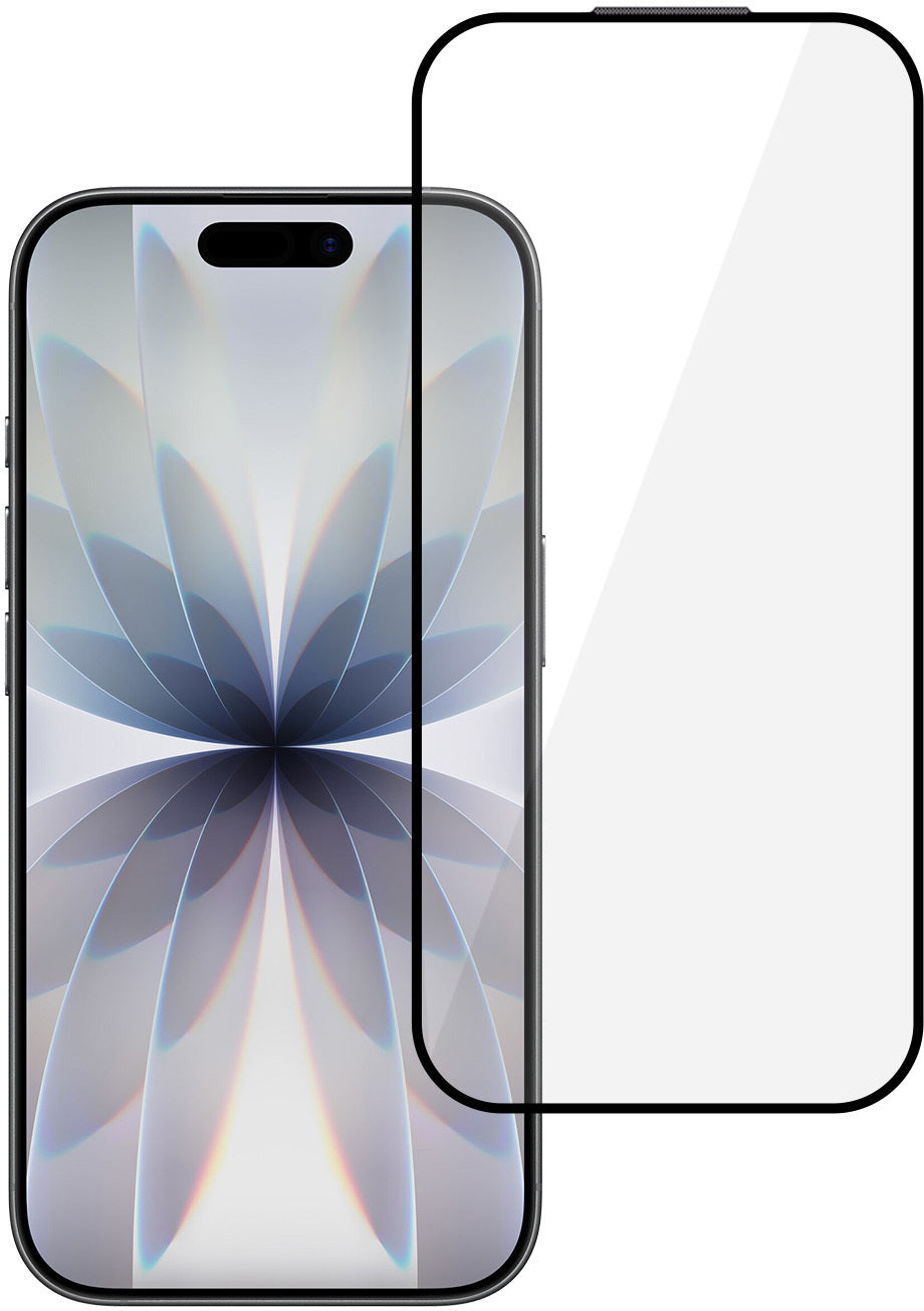 Folie de protectie Ecran Tel Protect 10X HD DLC Diamond Coating pentru Apple iPhone 17 / 16 Pro, Sticla Securizata, Full Glue, Neagra