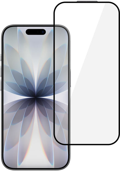 Folie de protectie Ecran Tel Protect 10X HD DLC Diamond Coating pentru Apple iPhone 17 / 16 Pro, Sticla Securizata, Full Glue, Neagra