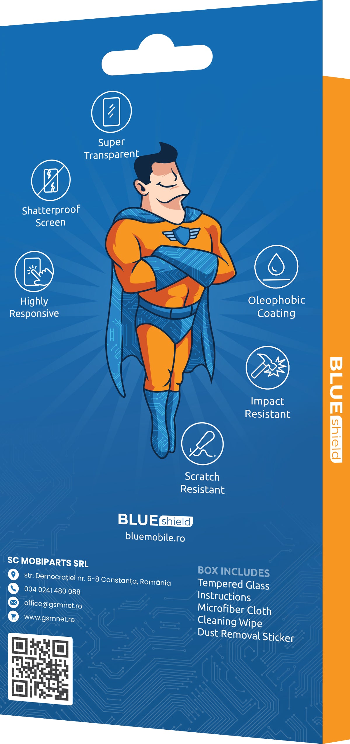 Folie de protectie Ecran Blue Shield pentru Xiaomi Redmi A3, Sticla Securizata, Full Glue, Case Friendly, Neagra