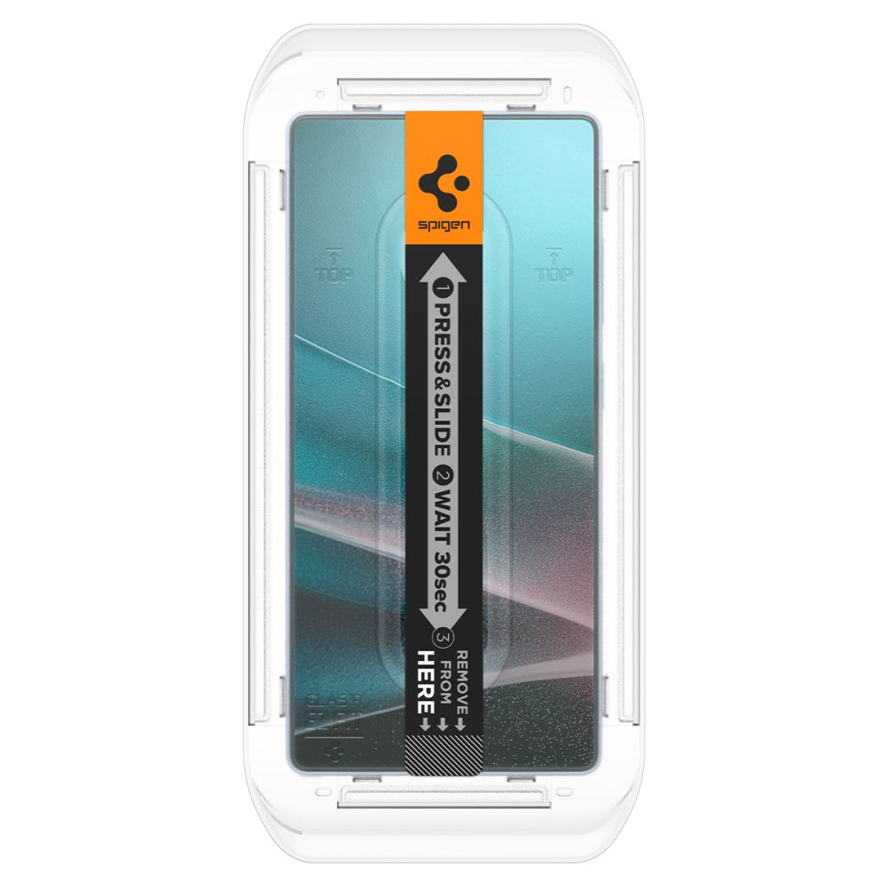 Folie de protectie Ecran Spigen GlastR EZ FIT HD pentru Samsung Galaxy S25 Ultra S938, Sticla Securizata, Full Glue, Set 2 bucati AGL09082