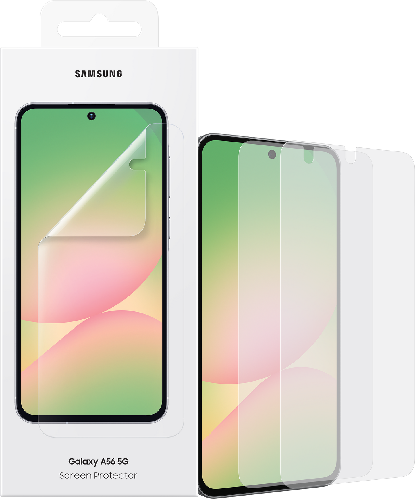 Folie de protectie Ecran pentru Samsung Galaxy A56 A566, Plastic, Set 2 bucati EF-UA566CTEGWW