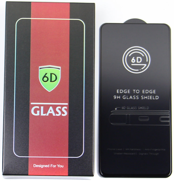 Folie de protectie Ecran OEM pentru Apple iPhone 17e / 16e / 14 / 13 Pro, Sticla Securizata, Full Glue, Set 10 bucati, 6D, Neagra