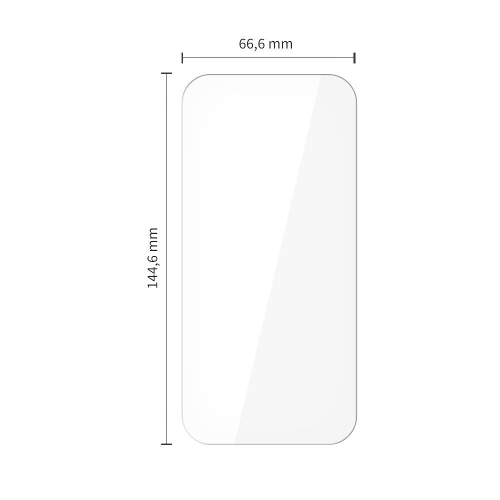 Folie de protectie Ecran Tech-Protect pentru Apple iPhone 17 Pro / 17 / 16 Pro, Sticla Securizata, Full Glue, Set 10 bucati