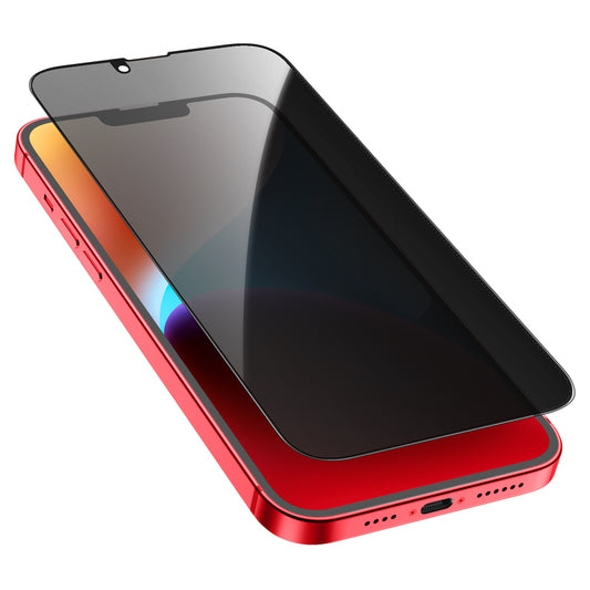 Folie de protectie Ecran Privacy HOCO G15 pentru Apple iPhone 12 / 12 Pro, Sticla Securizata, Full Glue, 5D