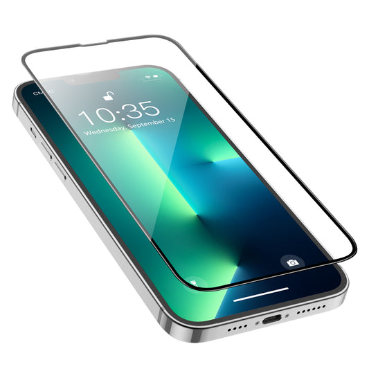 Folie de protectie Ecran HOCO G16 pentru Apple iPhone 14 Plus / 13 Pro Max, Sticla Securizata, Full Glue, 5D, Neagra