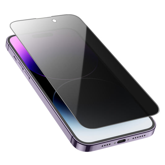 Folie de protectie Ecran Privacy HOCO G15 pentru Apple iPhone 14 Pro Max, Sticla Securizata, Full Glue, 5D