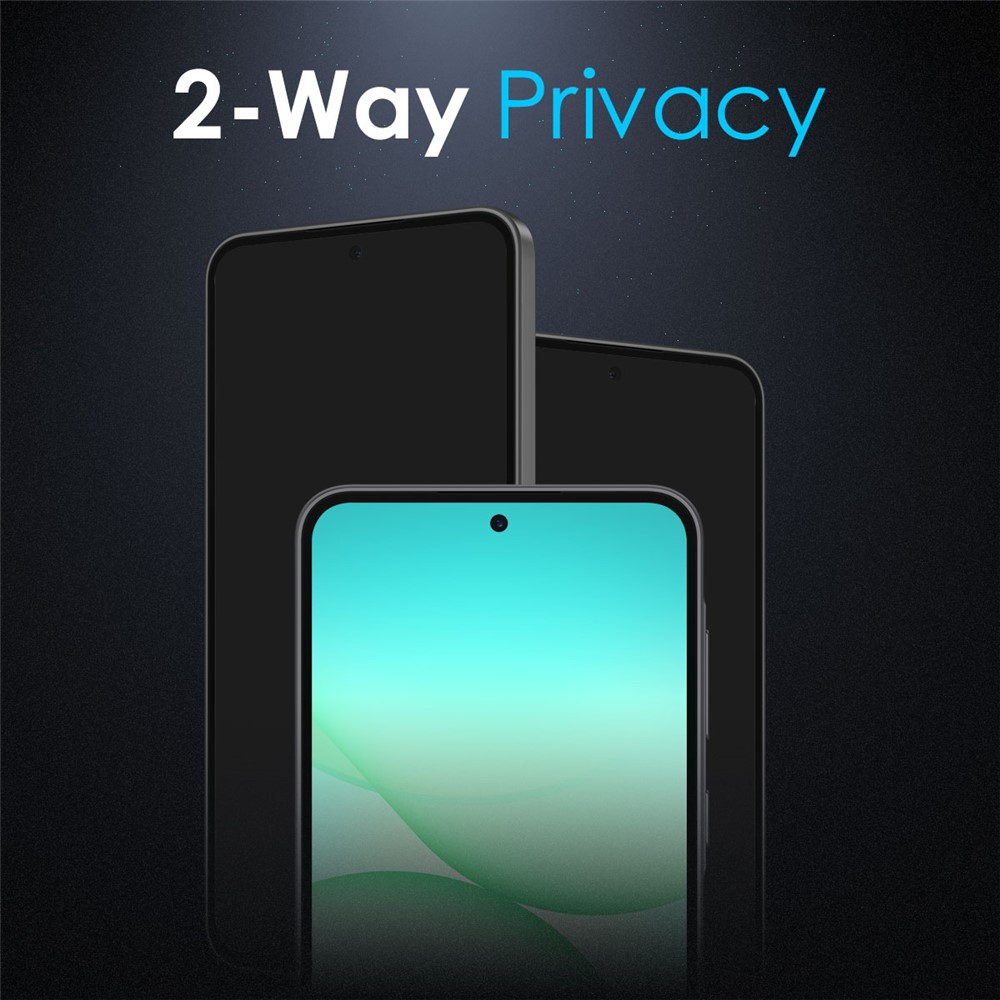 Folie de protectie Ecran Privacy Northjo pentru Samsung Galaxy A57 5G, Sticla Securizata, Full Glue, Set 2 bucati