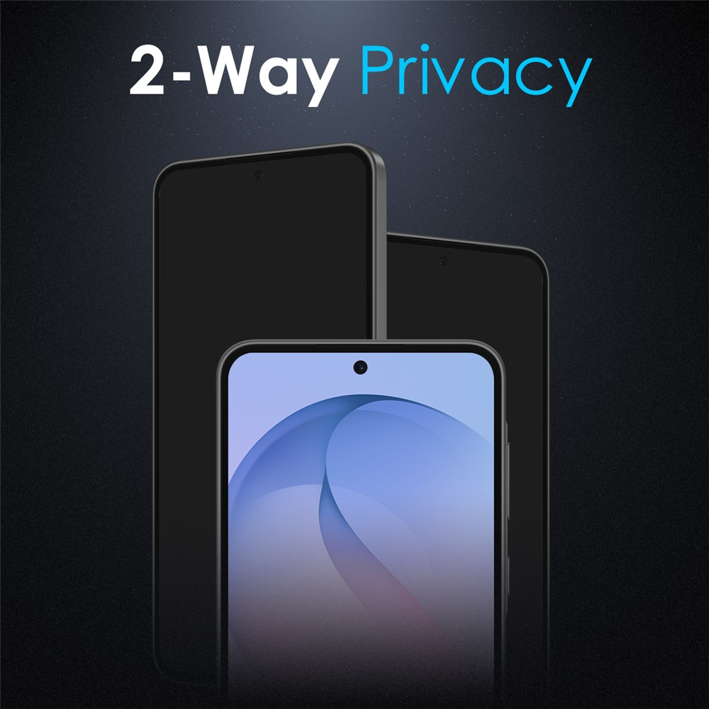 Folie de protectie Ecran Privacy Northjo pentru Samsung Galaxy S26 FE, Sticla Securizata, Full Glue, Set 2 bucati