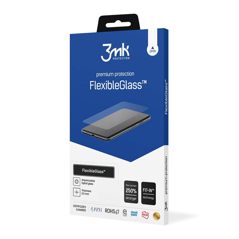 Folie de protectie Ecran 3MK FlexibleGlass pentru Apple iPhone 16 Pro, Sticla Flexibila, Full Glue
