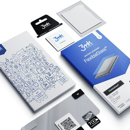 Folie de protectie Ecran 3MK FlexibleGlass pentru Apple iPhone SE (2022) / SE (2020) / 8 / 7, Sticla Flexibila, Full Glue
