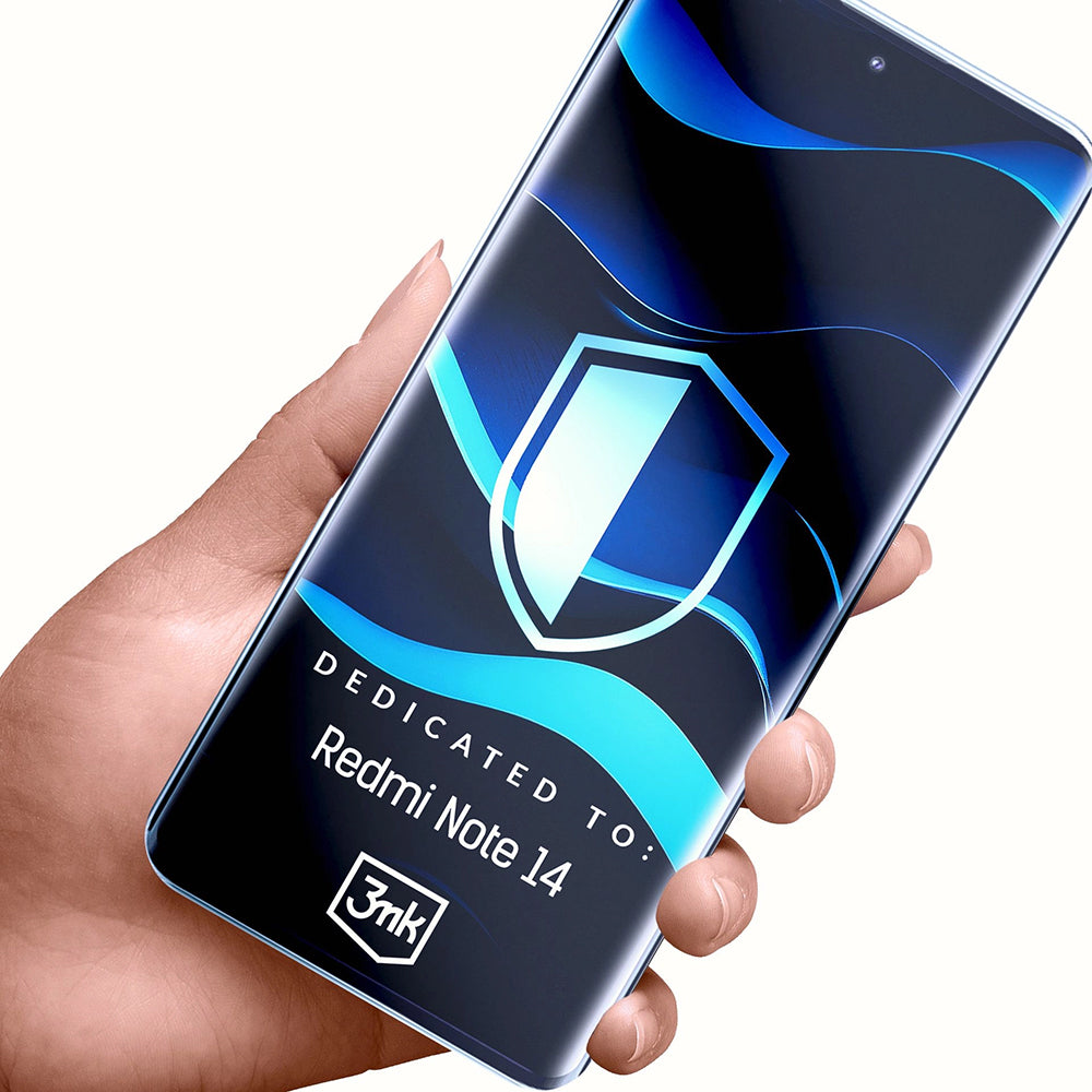 Folie de protectie Ecran 3MK FlexibleGlass pentru Xiaomi Redmi Note 14 4G (Standard), Sticla Flexibila, Full Glue