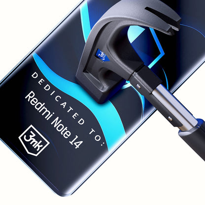 Folie de protectie Ecran 3MK FlexibleGlass pentru Xiaomi Redmi Note 14 4G (Standard), Sticla Flexibila, Full Glue
