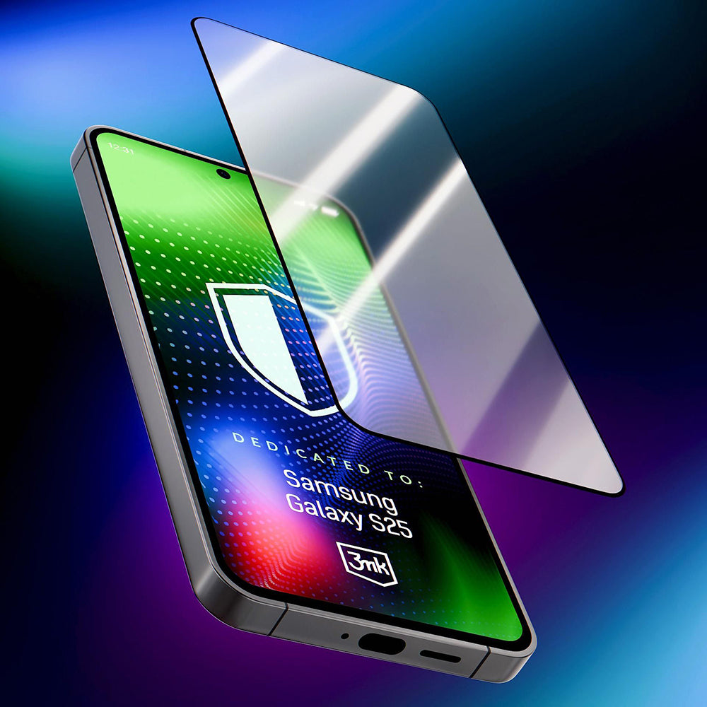 Folie de protectie Ecran 3MK Hardy Ultra pentru Samsung Galaxy S25 S931, Sticla Securizata, Full Glue, Neagra