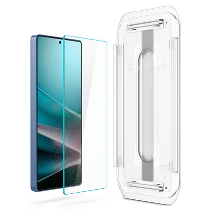 Folie de protectie Ecran Spigen GlastR EZ FIT HD pentru Samsung Galaxy S25 Ultra S938, Sticla Securizata, Full Glue, Set 2 bucati AGL09082