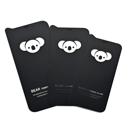 Folie de protectie Ecran Bear HD pentru Apple iPhone 15, Sticla Securizata, Full Glue, Neagra