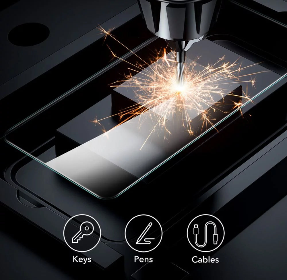 Folie de protectie Ecran ESR pentru Samsung Galaxy S25 Ultra S938, Sticla Securizata, Full Glue, Set 2 bucati