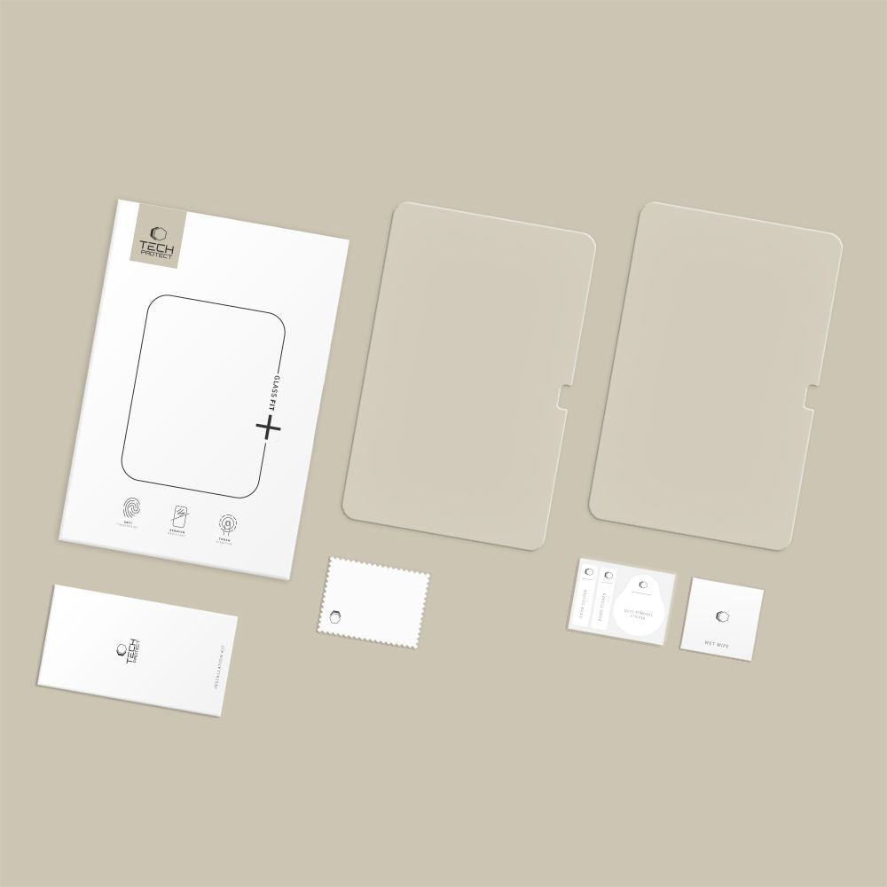 Folie de protectie Ecran Tech-Protect FIT+ pentru Samsung Galaxy Tab S11 Ultra / Tab S10 Ultra, Sticla Securizata, Full Glue, Set 2 bucati, 2.5D
