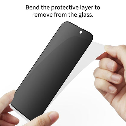 Folie de protectie Ecran Privacy Tech-Protect Spy+ pentru Samsung Galaxy S26 Ultra S948, Sticla Securizata, Full Glue, Set 2 bucati