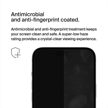 Folie de protectie Ecran Belkin ScreenForce UltraGlass 2 pentru Apple iPhone 15 Pro Max, Sticla Securizata, Full Glue OVA134zz
