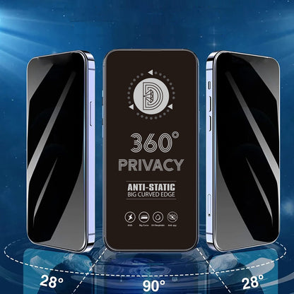 Folie de protectie Ecran Privacy OEM 360 pentru Samsung Galaxy A37 5G, Sticla Securizata, Full Glue