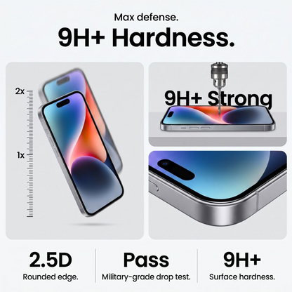 Folie de protectie Ecran Tech-Protect OneTouch pentru Apple iPhone 18 Pro / 17 Pro, Sticla Securizata, Full Glue, Set 2 bucati, Transparenta