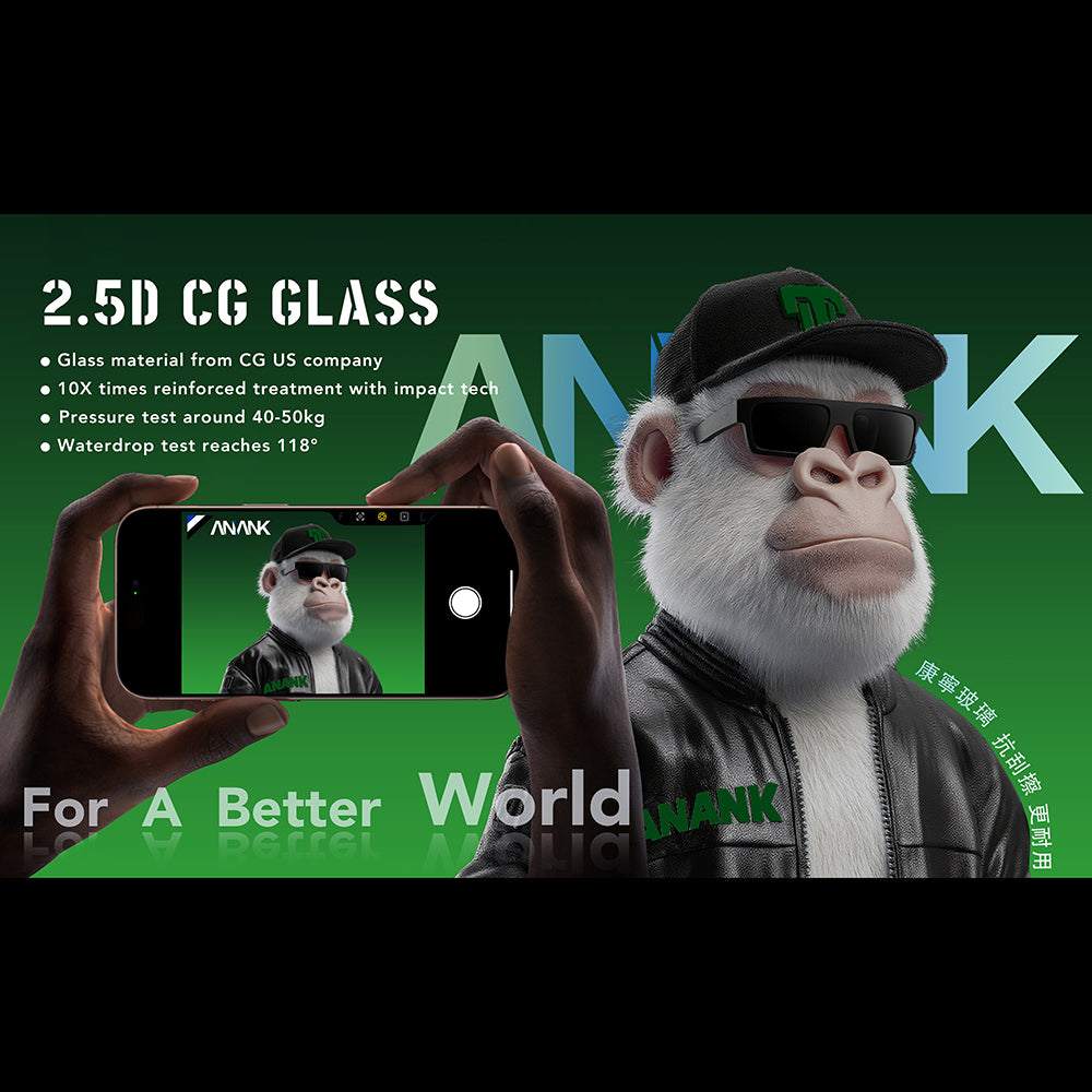 Folie de protectie Ecran Anank 10X Reinforced CG pentru Apple iPhone 17 Air, Sticla Securizata, Full Glue, 2.5D, Neagra