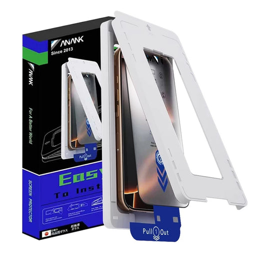 Folie de protectie Ecran Anank 2X Reinforced pentru Apple iPhone 16, Sticla Securizata, Full Glue, 2.5D, Neagra