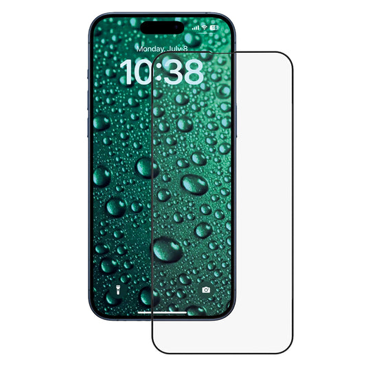 Folie de protectie Ecran Anank 3X Reinforced Invisible pentru Apple iPhone 16 Pro, Sticla Securizata, Full Glue, 3D, Neagra