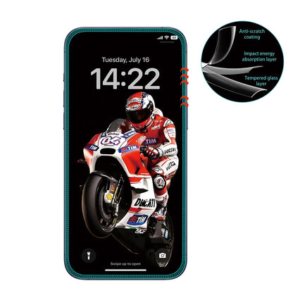 Folie de protectie Ecran Anank 3X Reinforced pentru Apple iPhone 16 Pro Max, Sticla Securizata, Full Glue, 3D, Neagra