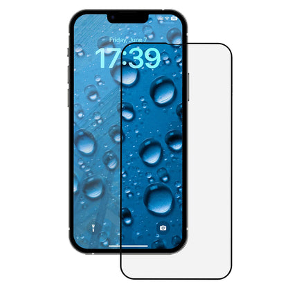 Folie de protectie Ecran Anank 3X Reinforced pentru Apple iPhone 17e / 16e / 14 / 13 Pro, Sticla Securizata, Full Glue, 2.5D, Neagra