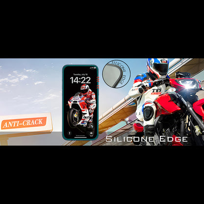 Folie de protectie Ecran Anank 5X Reinforced Anti Crack pentru Apple iPhone 17 Pro Max, Sticla Securizata, Full Glue, 3D, Neagra