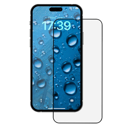 Folie de protectie Ecran Anank 5X Reinforced CG pentru Apple iPhone 16 Pro, Sticla Securizata, Full Glue, 2.5D, Neagra