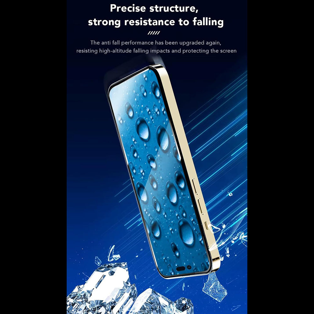 Folie de protectie Ecran Anank 5X Reinforced CG pentru Apple iPhone 16, Sticla Securizata, Full Glue, 2.5D, Neagra